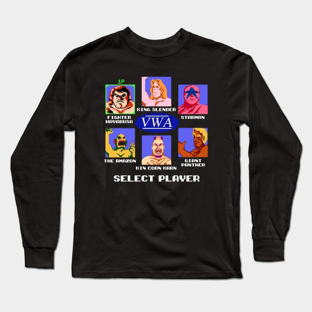 Pro Wrestling NES Long Sleeve T-Shirt by JasonVoortees